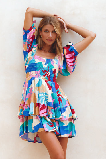 Cha-Cha Ruffle Mini Dress (Sale)-5