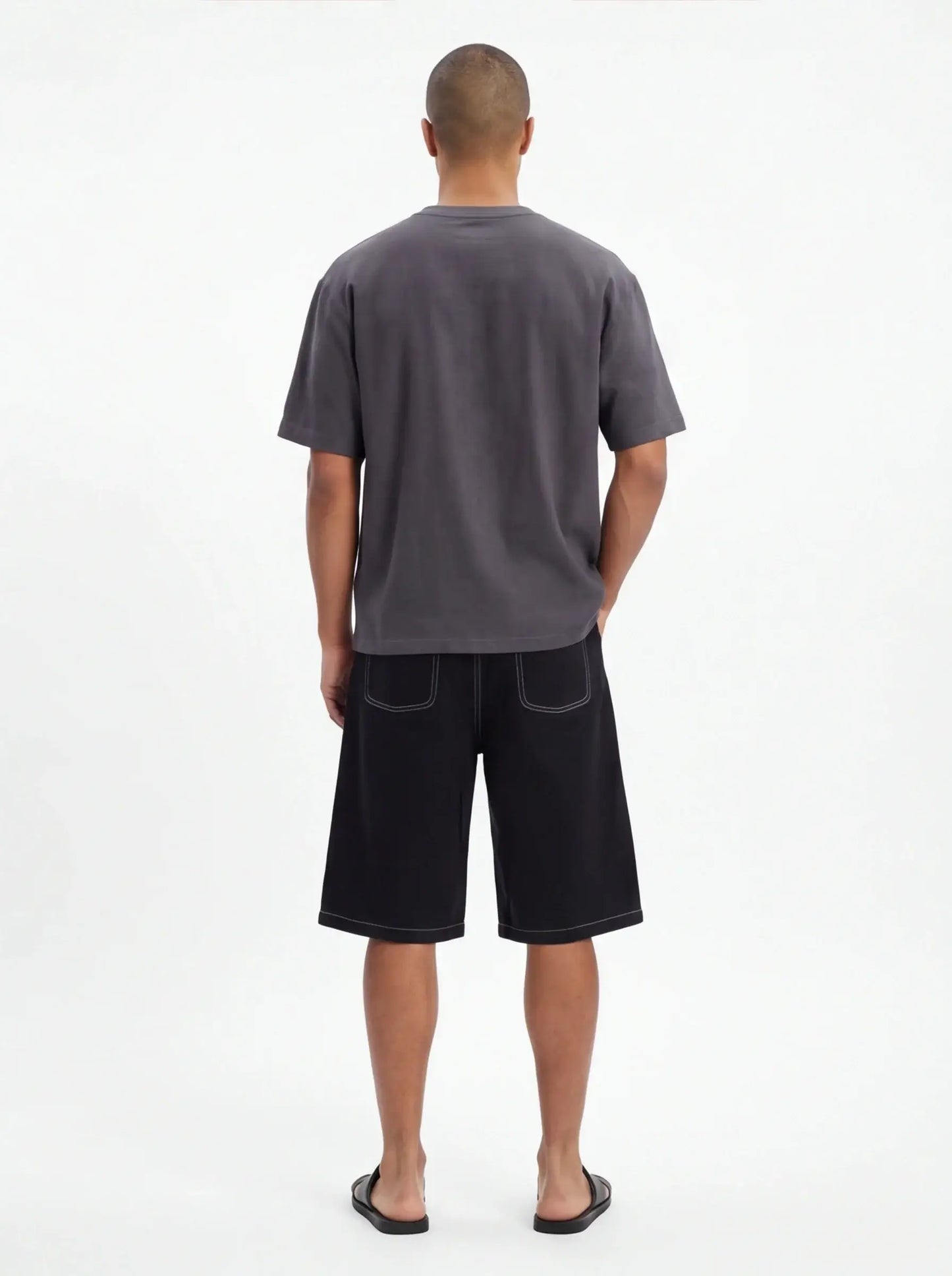 Egyptian Cotton Sleek Shorts Men Luxury Streetwear Tailored Fit Premium Urban Fashion-4