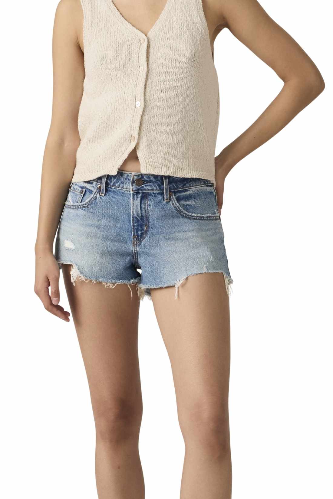 LEVI'S - Women's denim shorts  -4