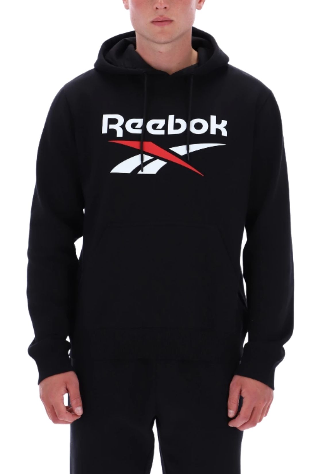 REEBOK - Men's 2-Color Logo fleece hoodie