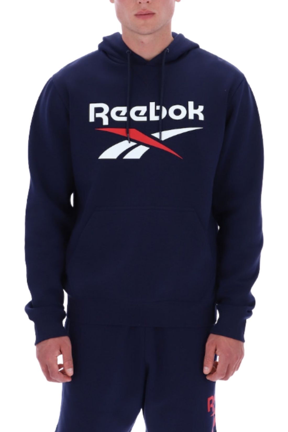 REEBOK - Men's 2-Color Logo fleece hoodie