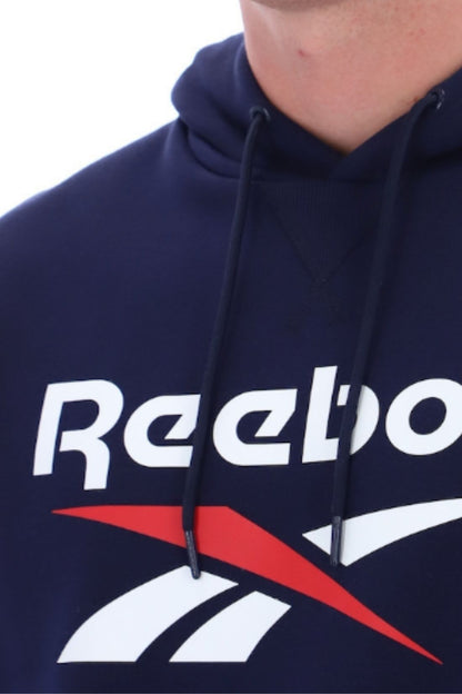 REEBOK - Men's 2-Color Logo fleece hoodie
