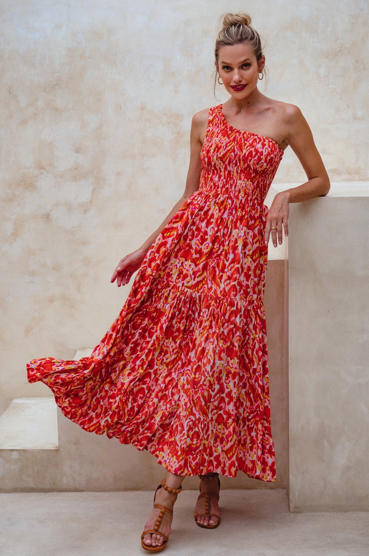 Cassandra One Shoulder Maxi Dress-8