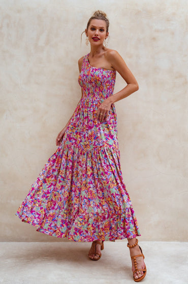 Cassandra One Shoulder Maxi Dress-7