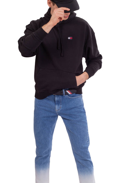TOMMY JEANS - Men's relaxed hoodie with logo patch
