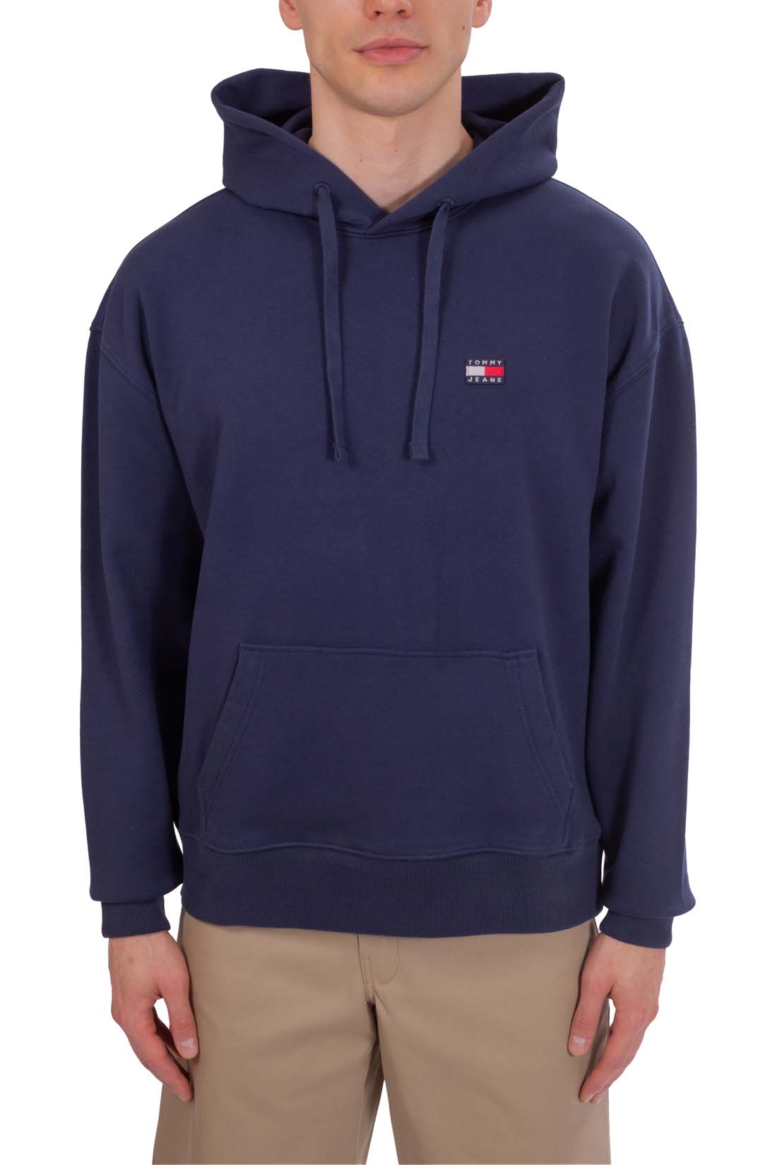 TOMMY JEANS - Men's relaxed hoodie with logo patch