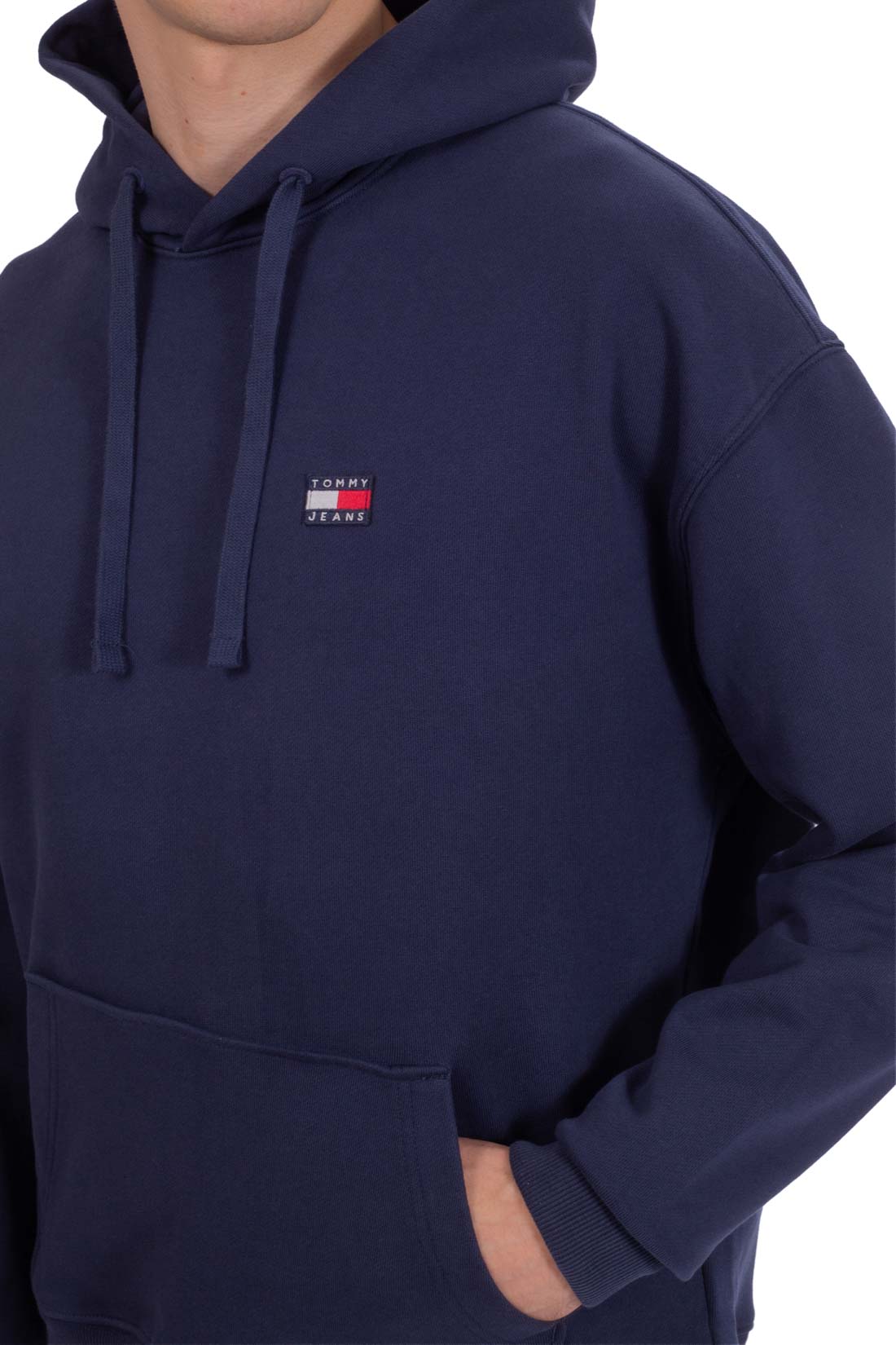 TOMMY JEANS - Men's relaxed hoodie with logo patch