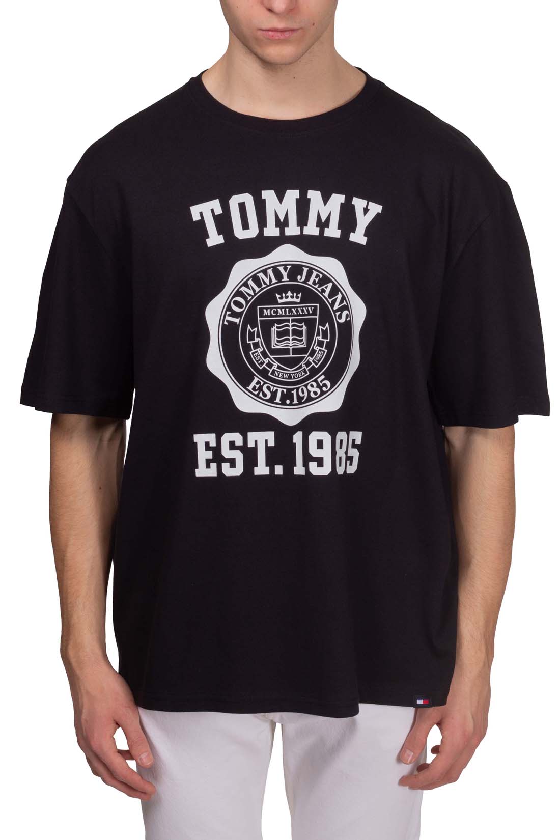 TOMMY JEANS – Herren Oversized T-Shirt mit Varsity Logo