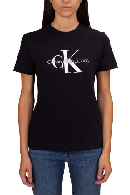 CALVIN KLEIN JEANS - Women's regular T-shirt with monogram
