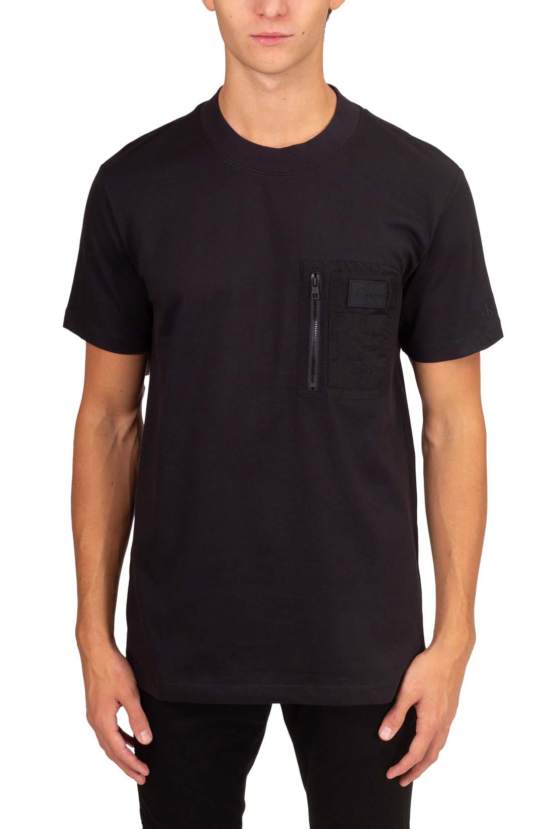 CALVIN KLEIN JEANS – Herren-T-Shirt mit Nylon-Details