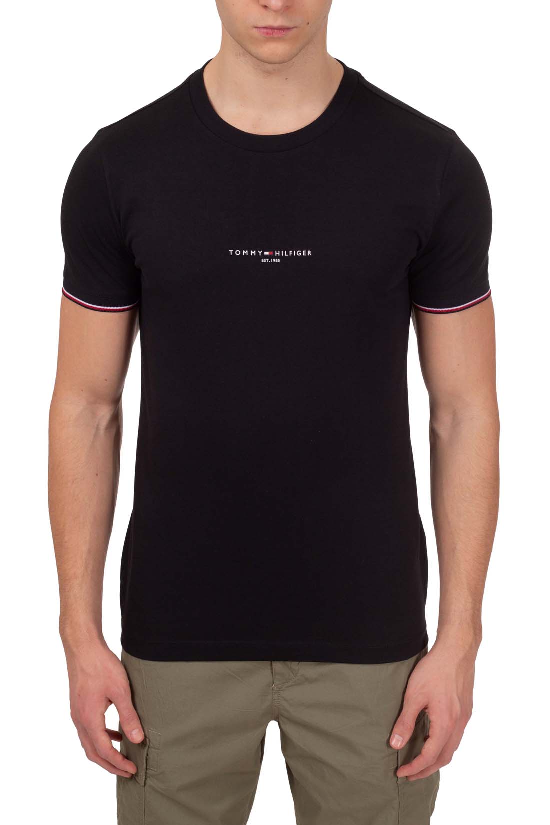 TOMMY HILFIGER – Slim-Fit Herren-T-Shirt mit Signature-Details
