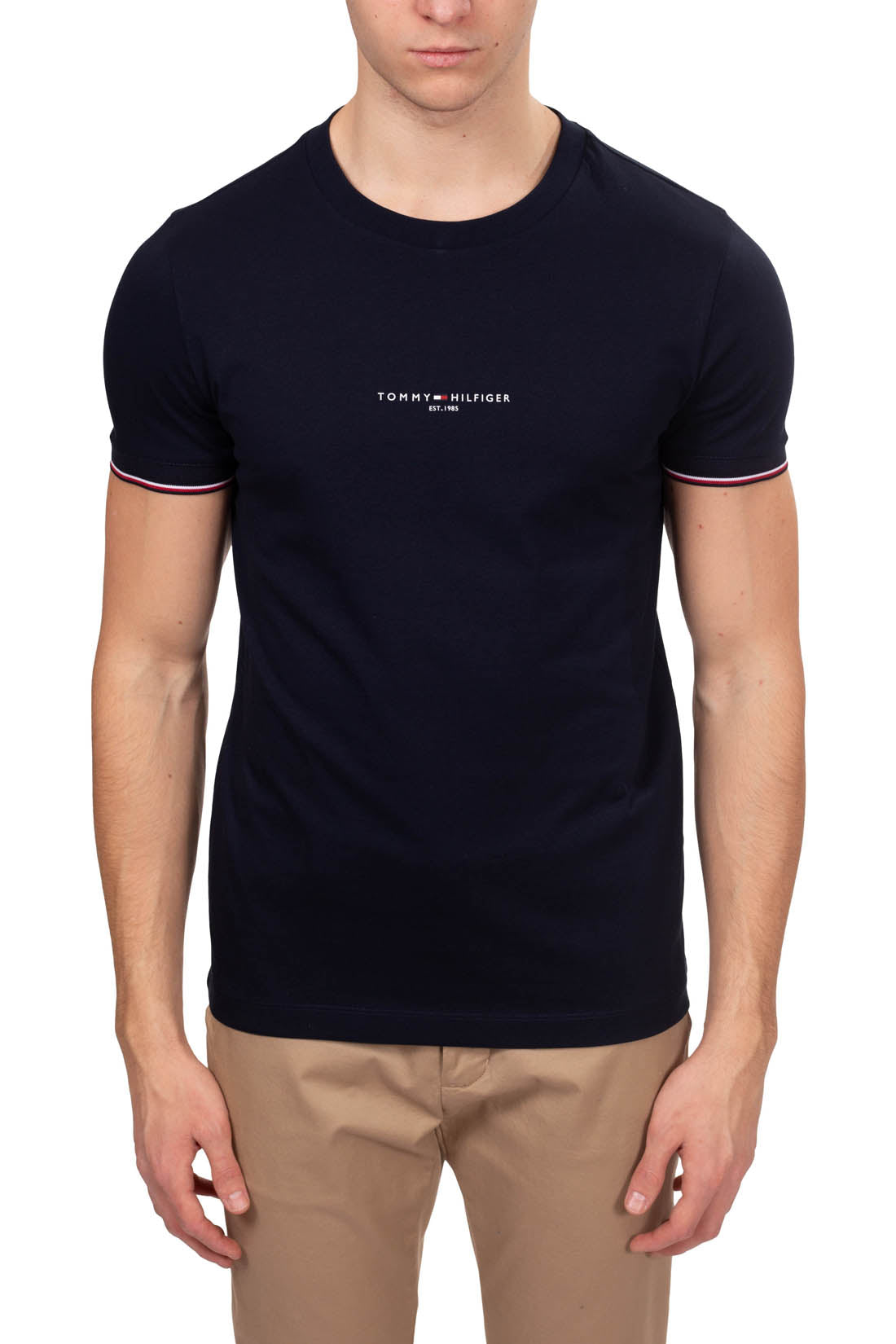 TOMMY HILFIGER – Slim-Fit Herren-T-Shirt mit Signature-Details