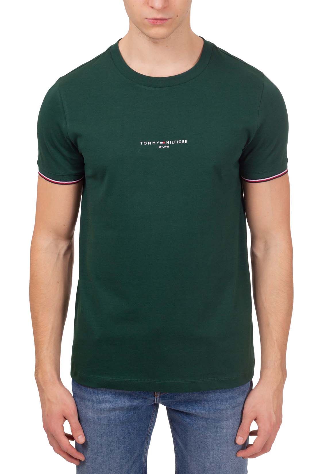 TOMMY HILFIGER – Slim-Fit Herren-T-Shirt mit Signature-Details