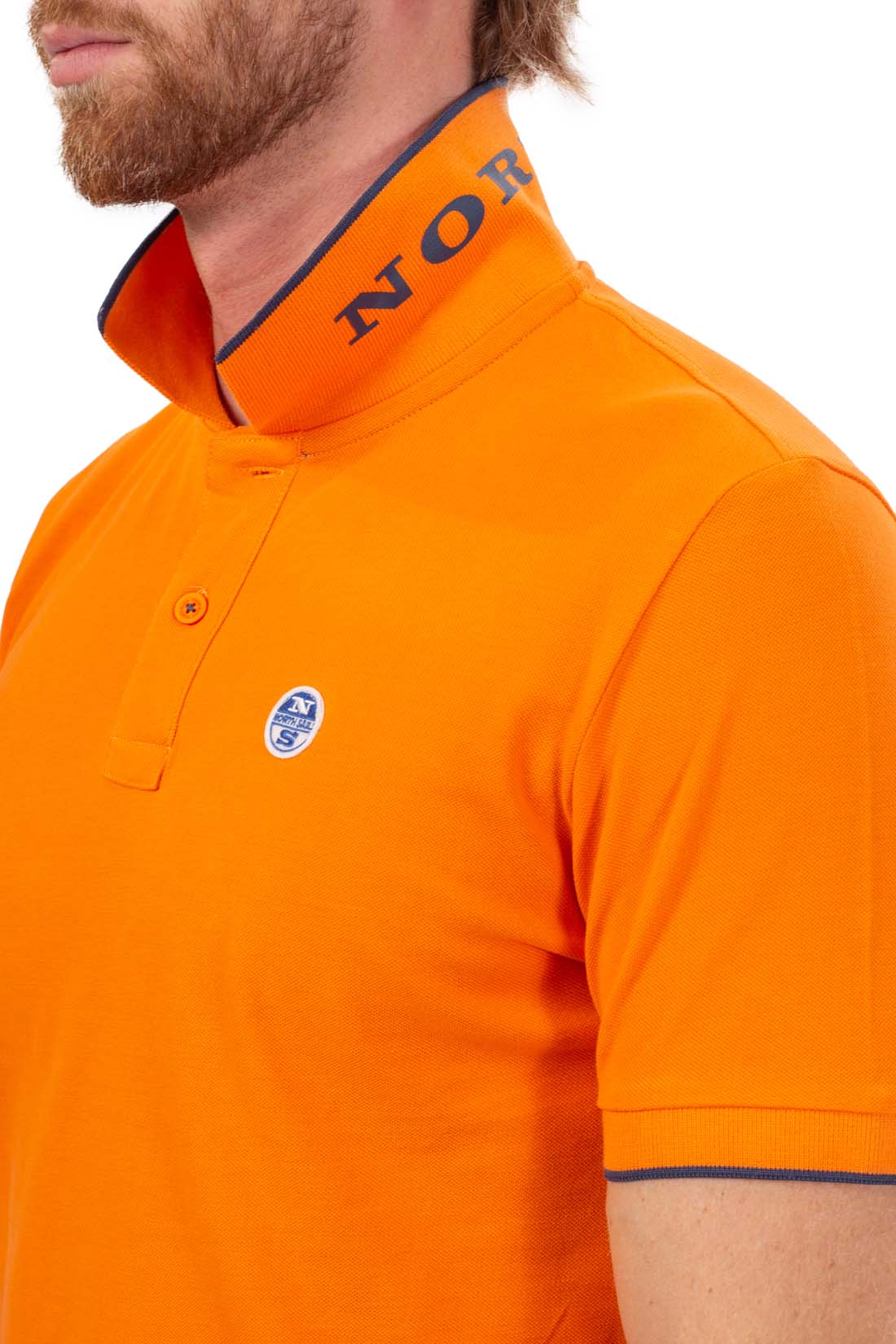 NORTH SAILS - Men's regular polo shirt with contrasting details