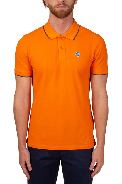 NORTH SAILS - Men's regular polo shirt with contrasting details