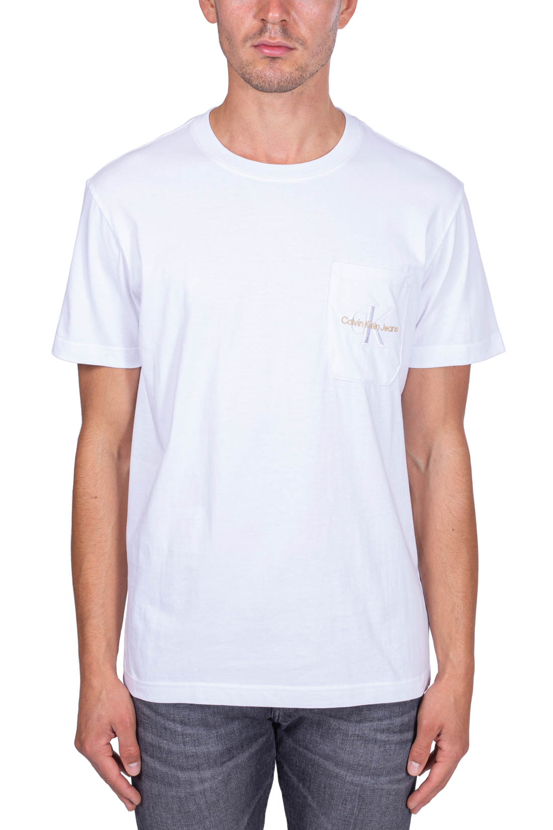 CALVIN KLEIN JEANS – Herren T-Shirt mit Tasche und Logo