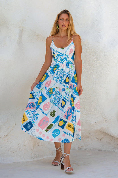 Sea Dreamer Strappy Midi Dress-4