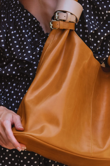 Serendipity Slouchy Leather Tote Bag-1