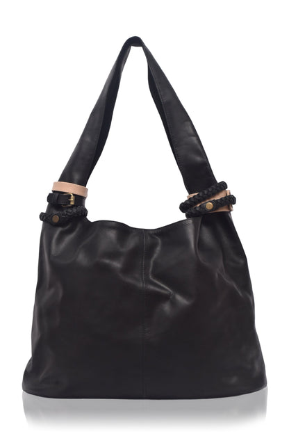 Serendipity Slouchy Leather Tote Bag-4