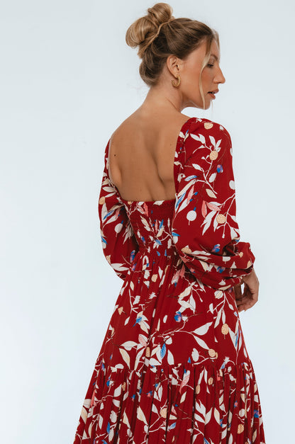 Verona Long Sleeve Midi Dress (Sale)-4