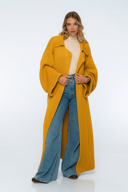Warm Night Long Knitted Coat-6