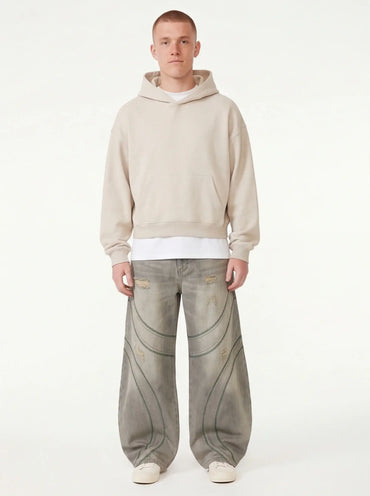Atelier Brushed Sleek Jeans Men’s Tailored Fit Luxury Streetwear Denim-1
