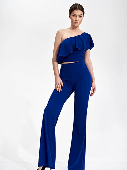 Women trousers model of stretchy fabric