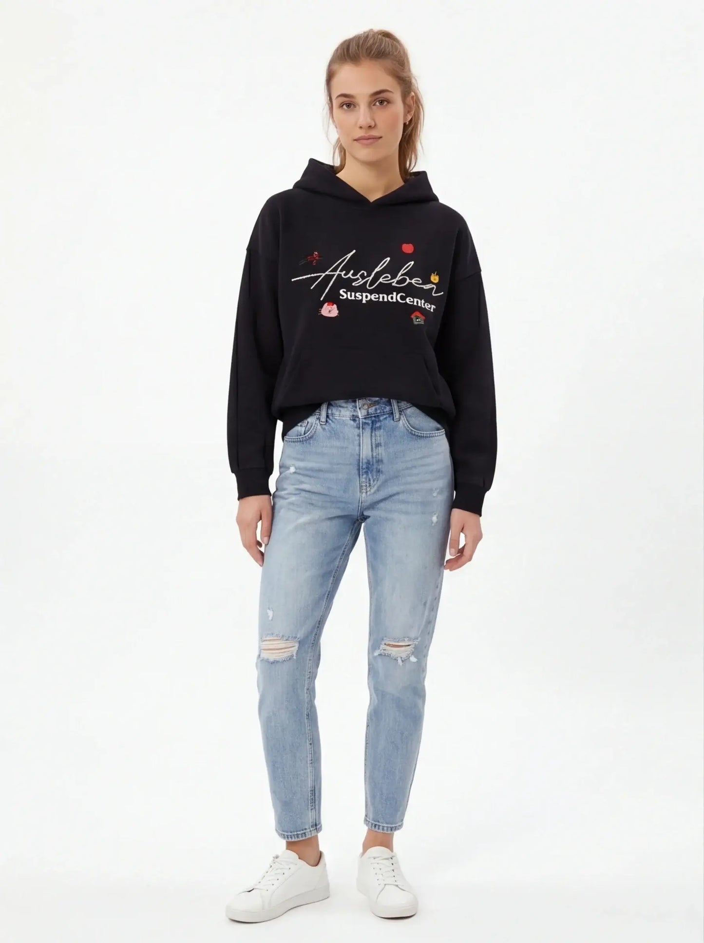 Luxury Sculpted Hoodie Women Tailored Fit Premium Urban Streetwear-3