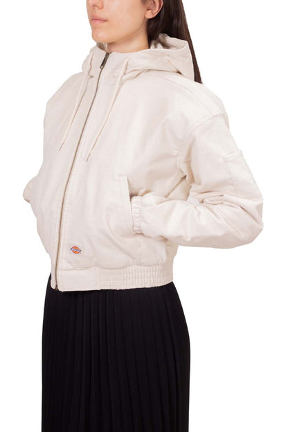 DICKIES - Women's crop corduroy hooded jacket