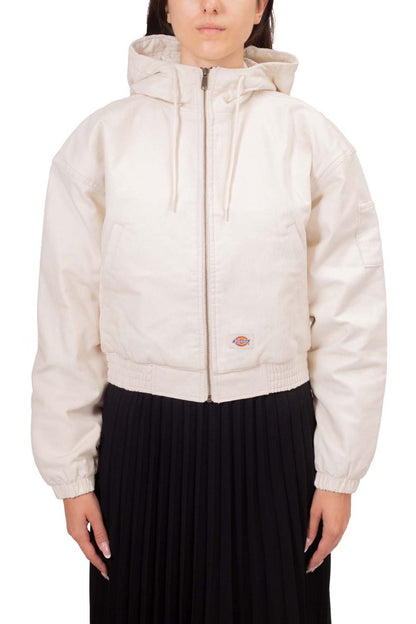 DICKIES - Women's crop corduroy hooded jacket