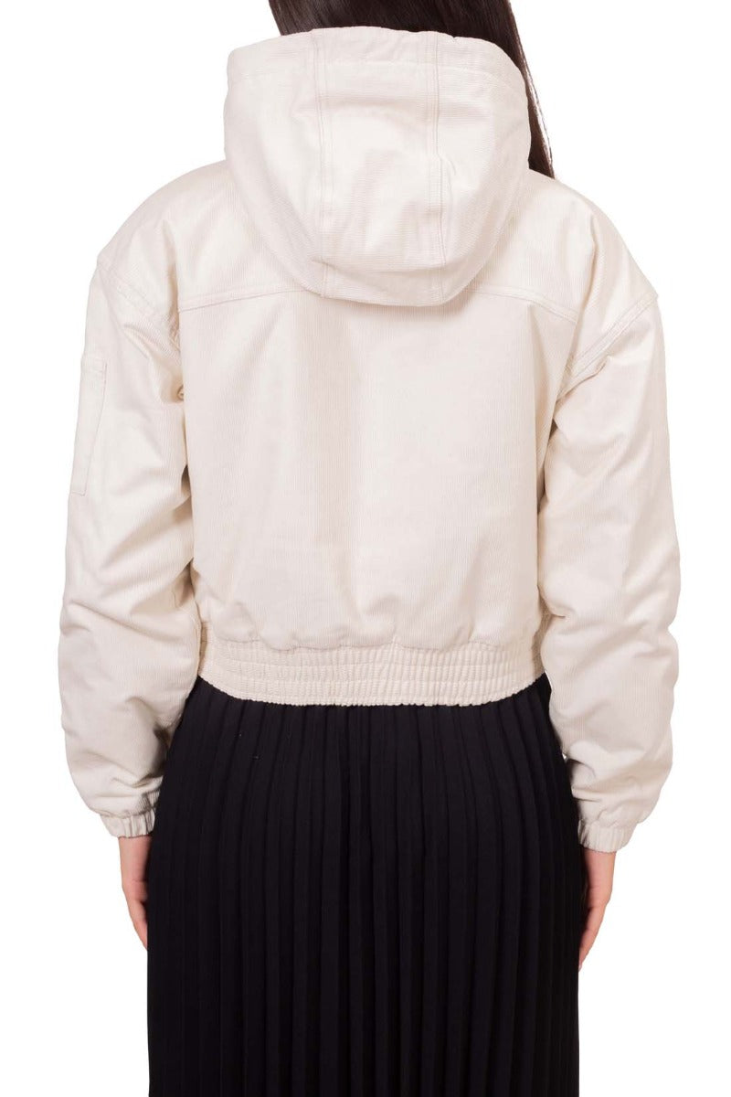 DICKIES - Women's crop corduroy hooded jacket