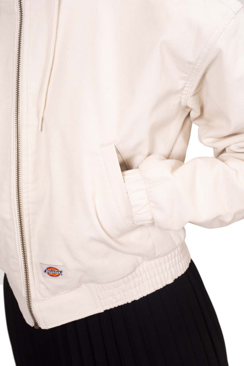 DICKIES - Women's crop corduroy hooded jacket