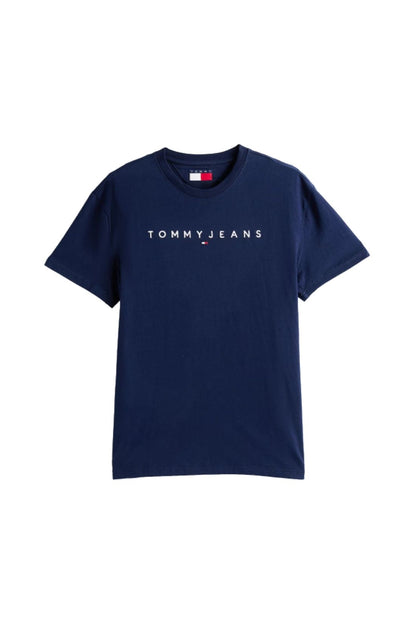 TOMMY JEANS – Herren-T-Shirt mit linearem Logo