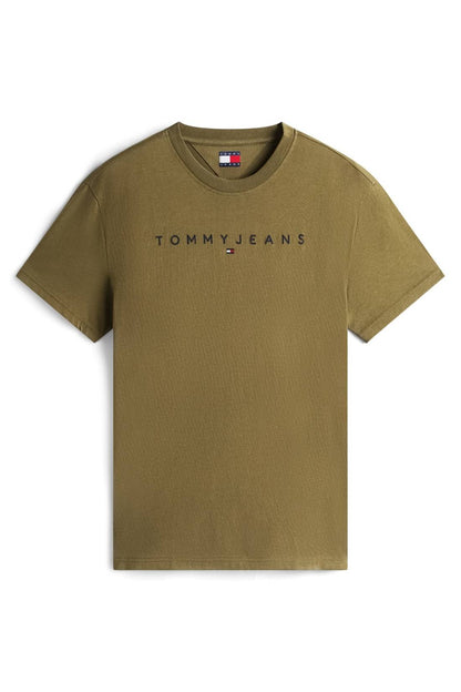 TOMMY JEANS – Herren-T-Shirt mit linearem Logo