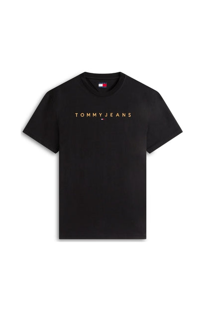 TOMMY JEANS – Herren-T-Shirt mit linearem Logo