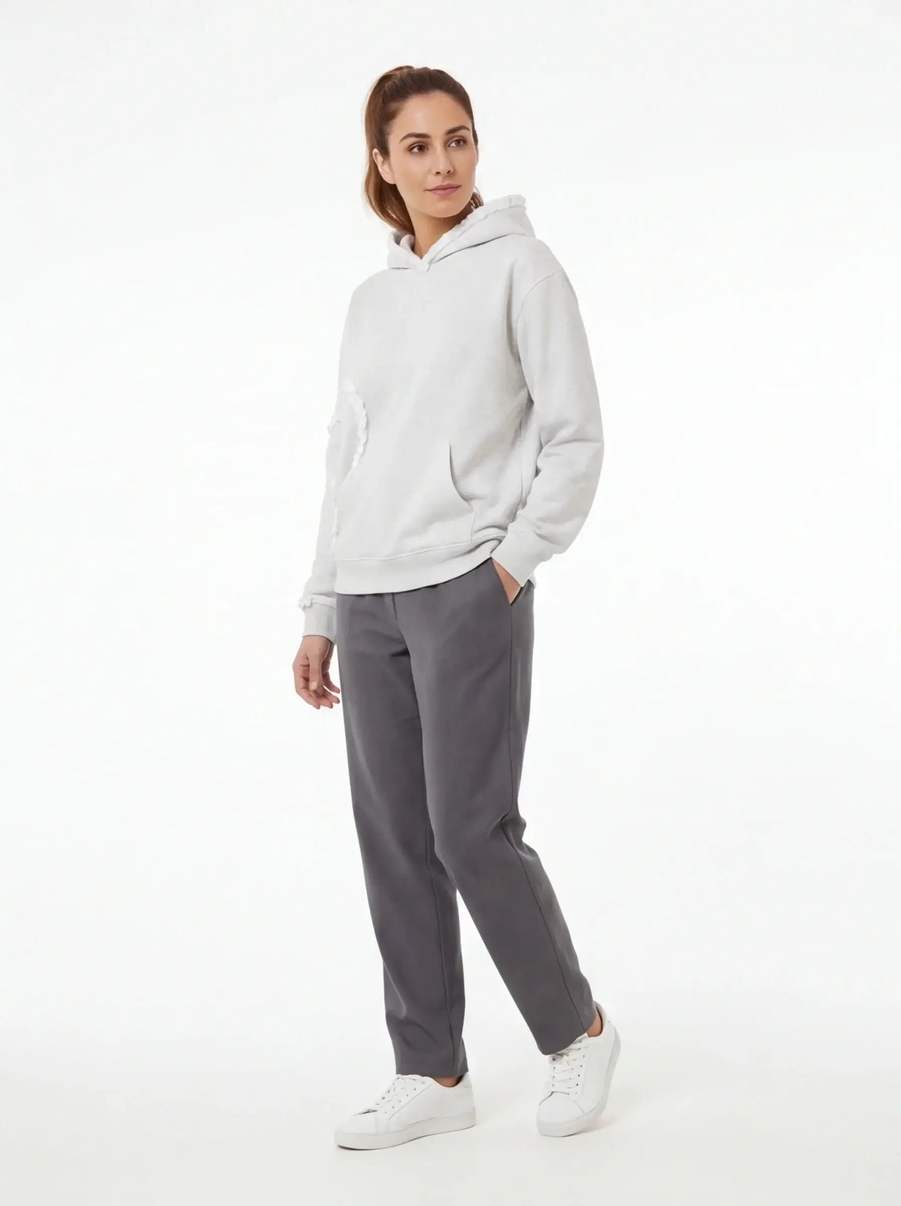 Organic Signature Hoodie Luxury Women’s Streetwear Made in Spain-1