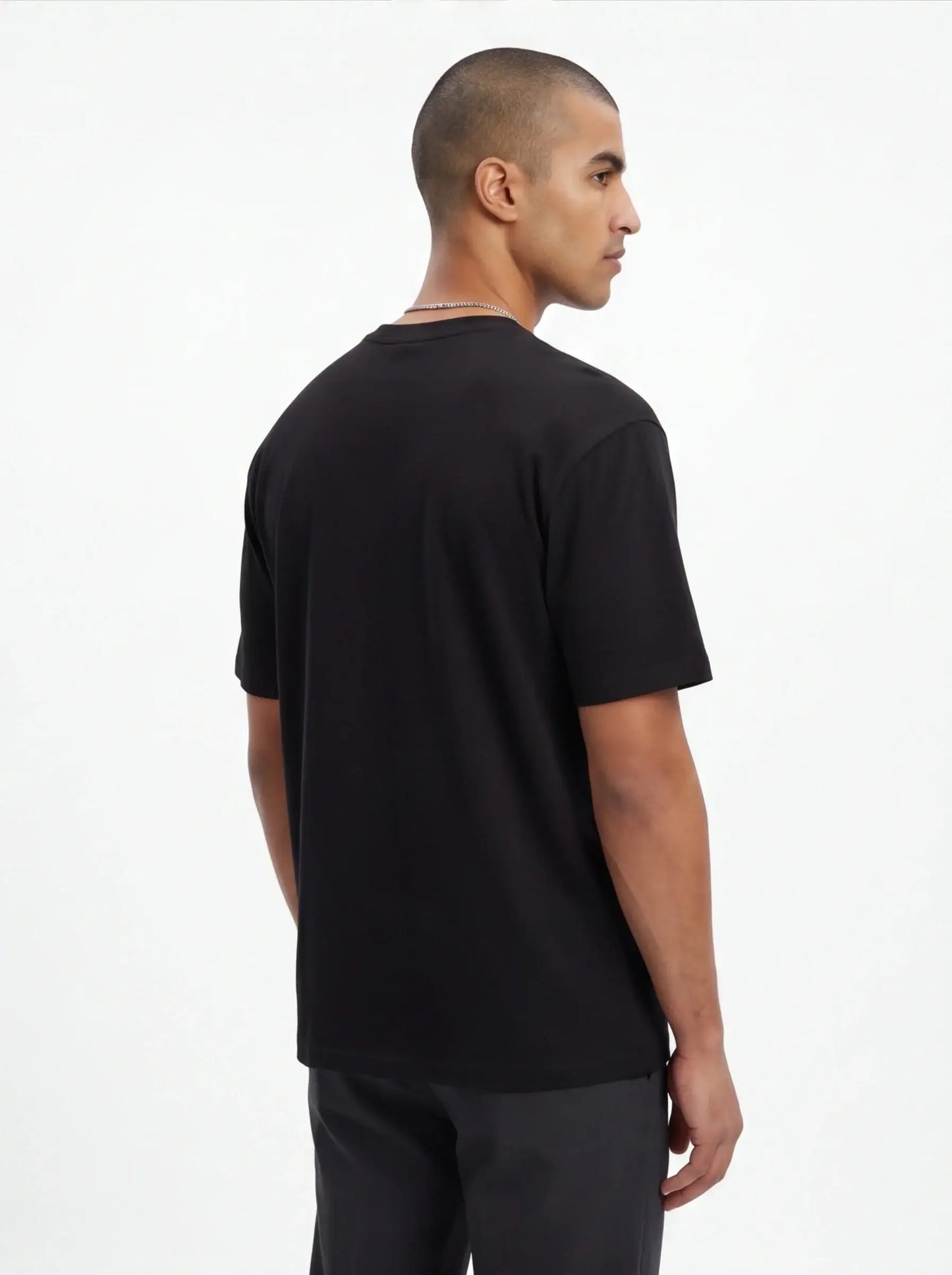 Brushed Timeless Tee Luxury Streetwear Men’s Premium Charcoal Shirt-4