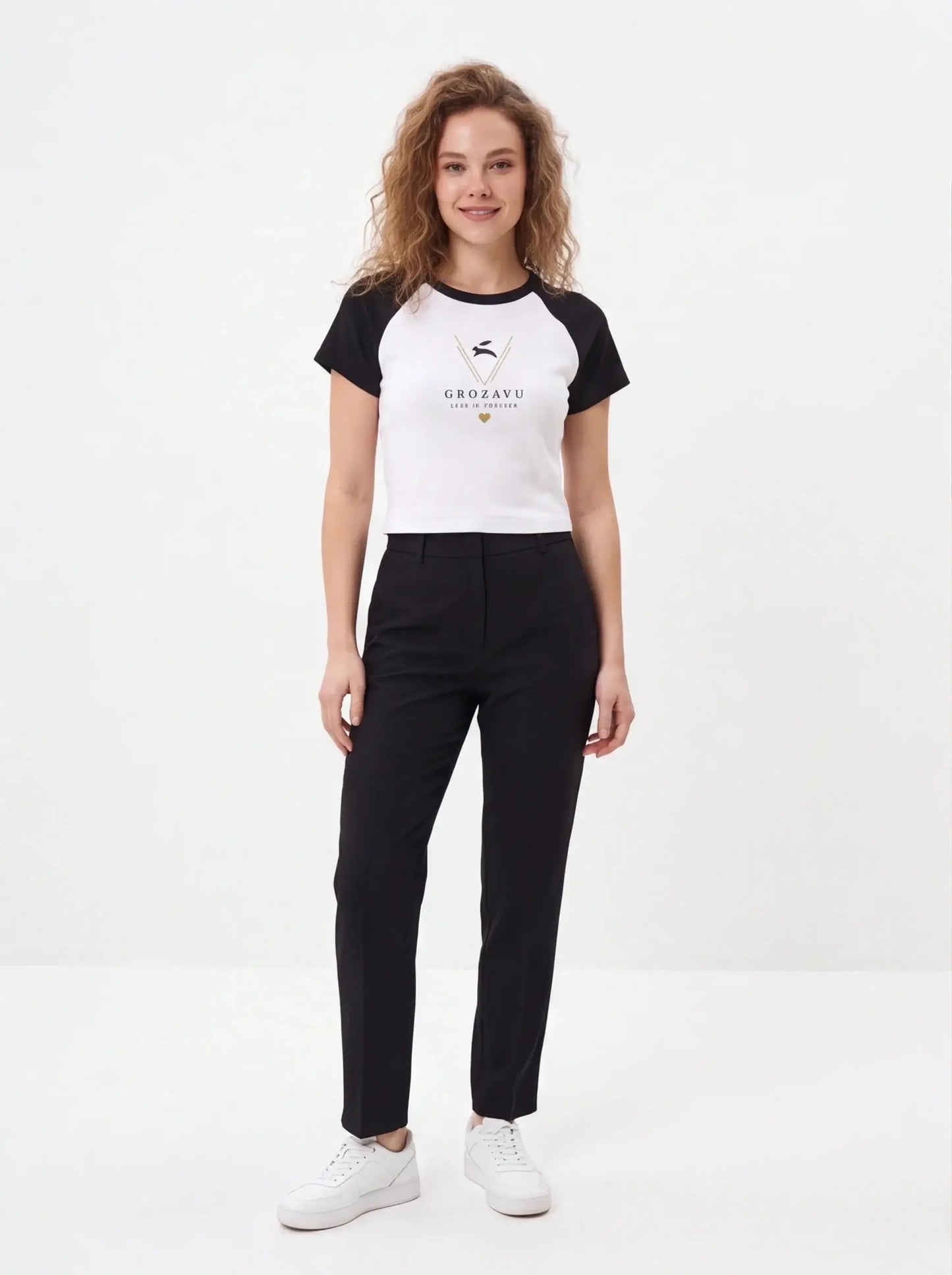 Women’s Micro Rib Raglan Baby Tee Soft Fitted Stretchy Baseball Shirt-1