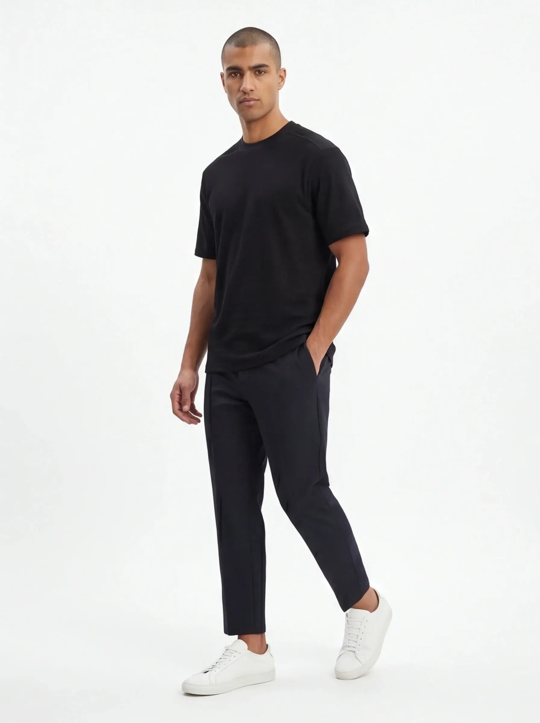 Silk Avant-Garde Tee Luxury Streetwear Black Designer High-End Urban Fashion-2