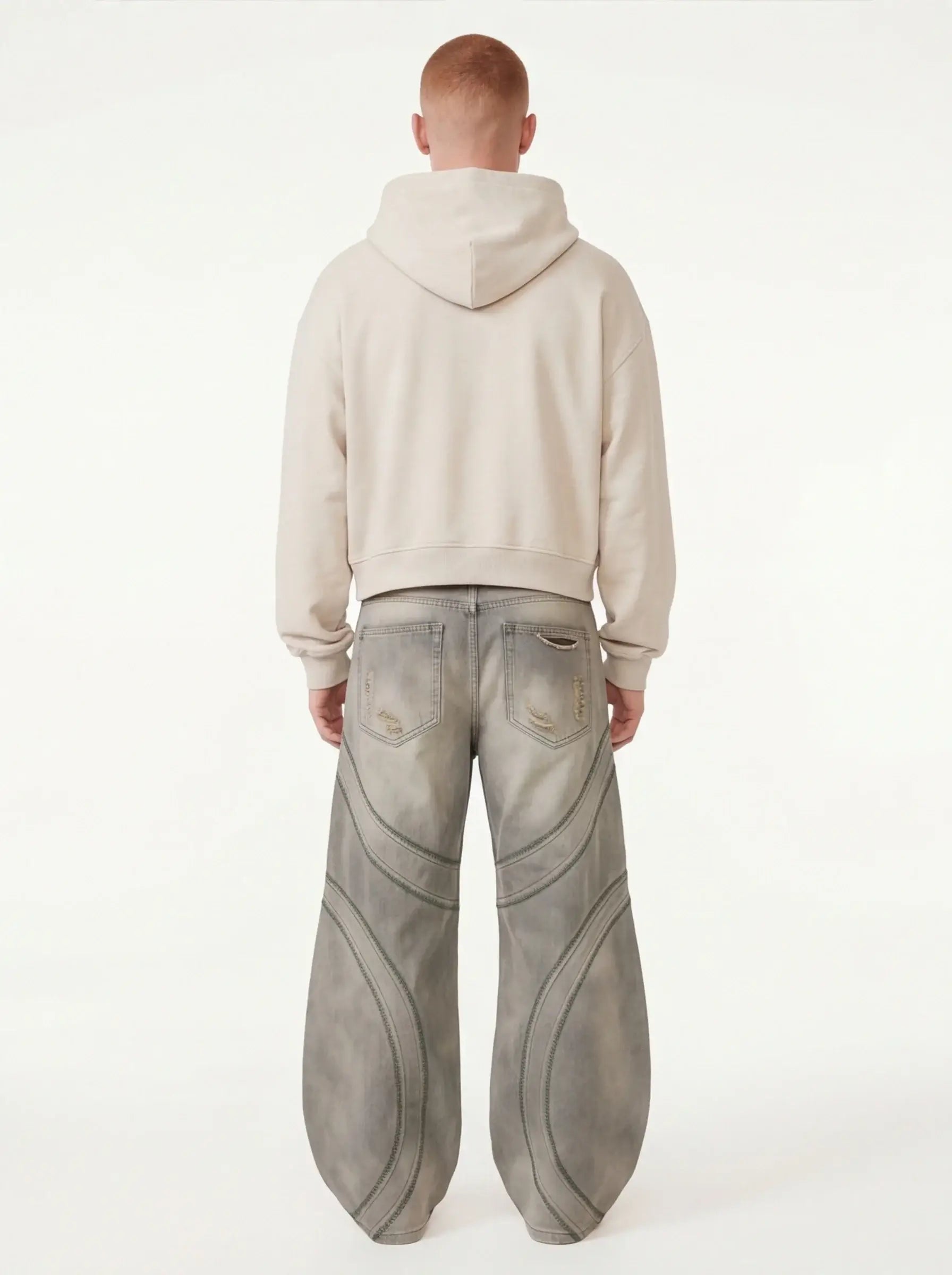 Atelier Brushed Sleek Jeans Men’s Tailored Fit Luxury Streetwear Denim-4