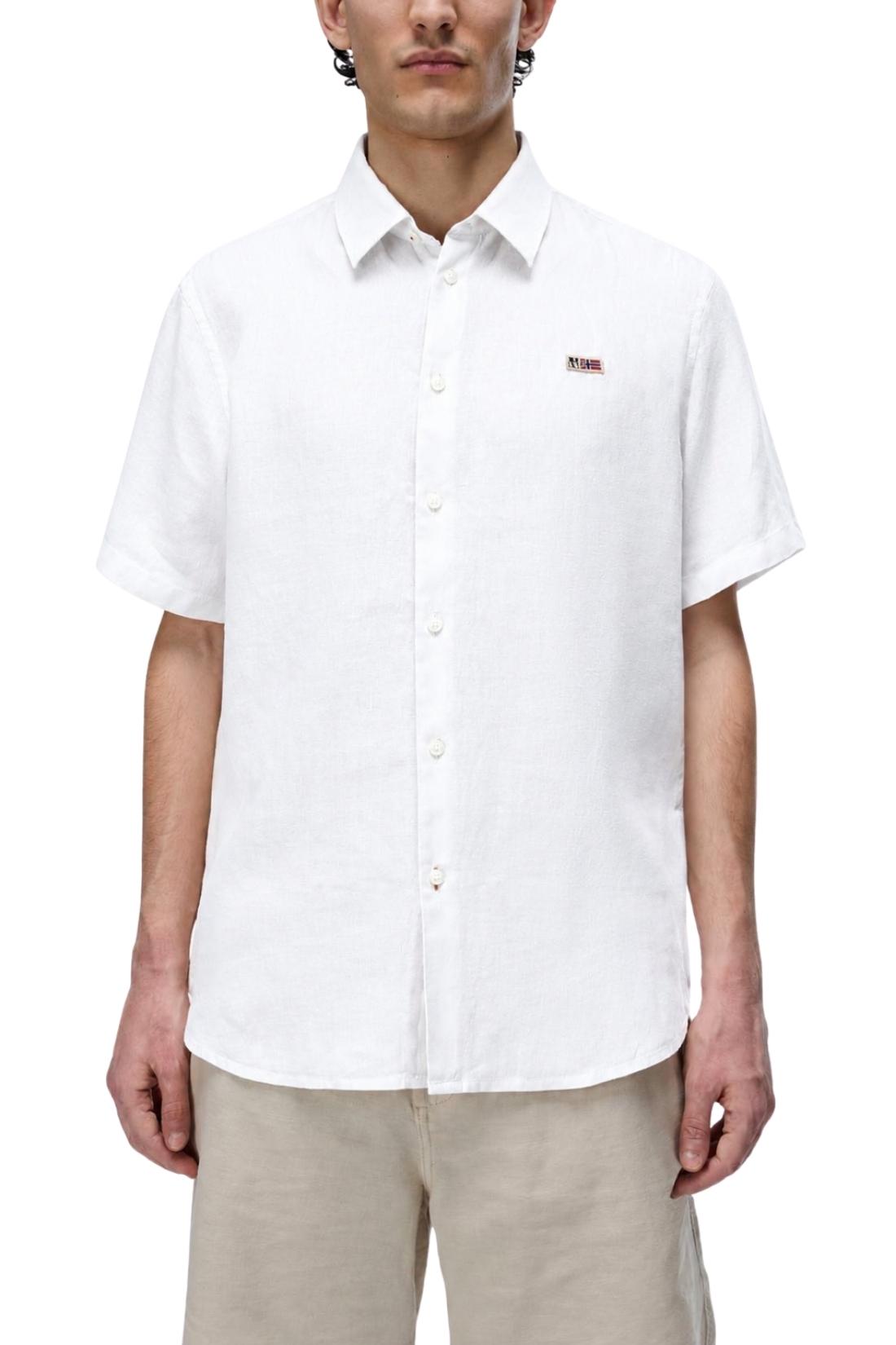 NAPAPIJRI - Men's Gilbert Short-Sleeve Linen Shirt