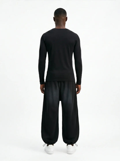Thermal Dynamic Pants by Grozavu Luxury Streetwear Warm Charcoal Trousers-4