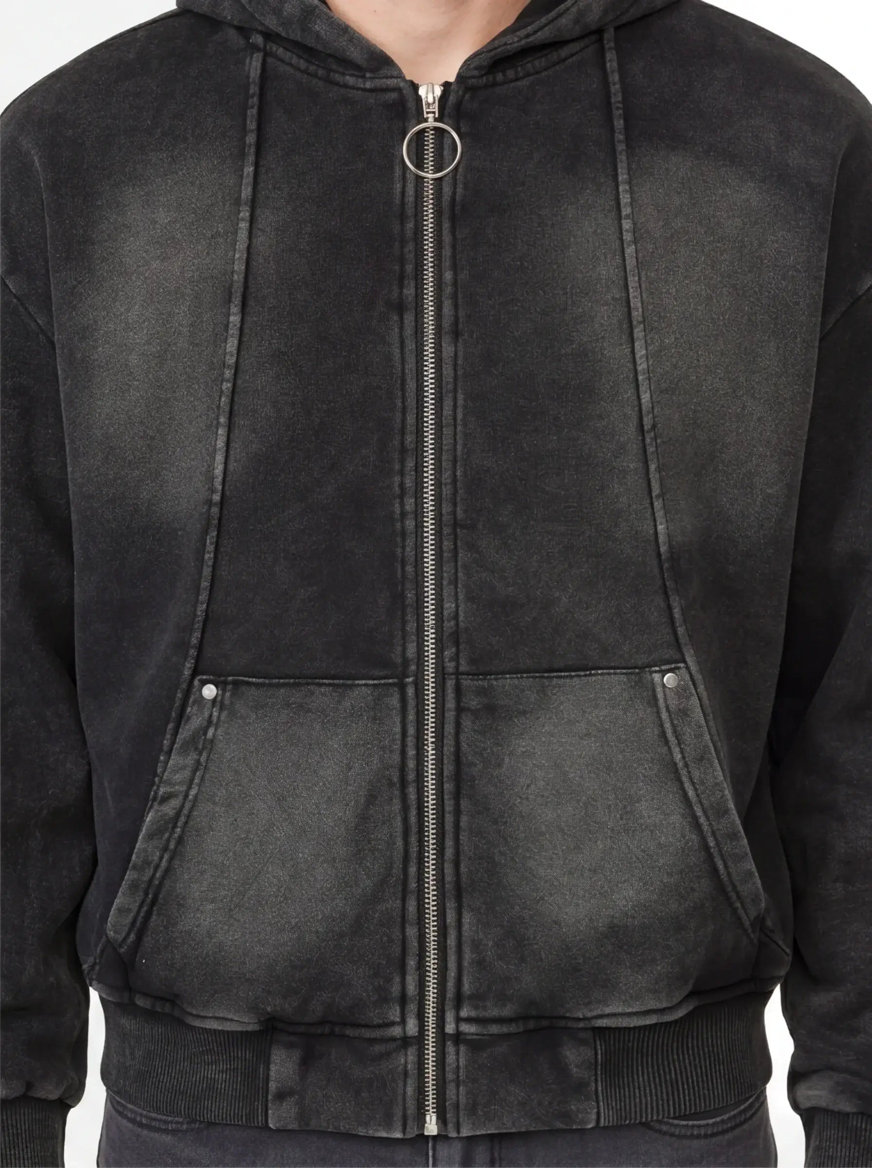 Thermal Elevated Crewneck Hoodie Luxury Insulated Streetwear for Men-2