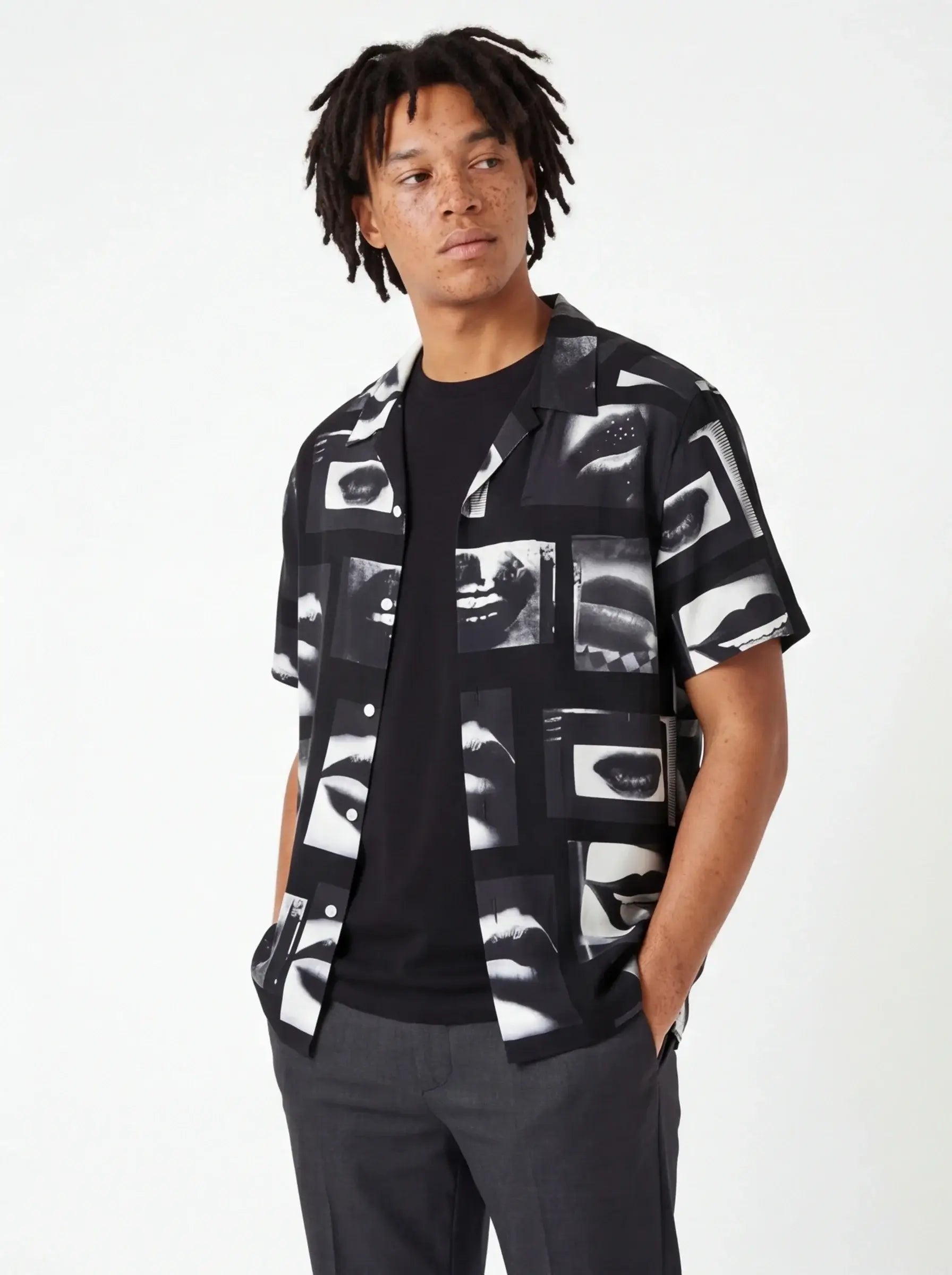 Premium Essential Shirt Men Short Sleeve Luxury Streetwear Barcelona Tailored Fit-3
