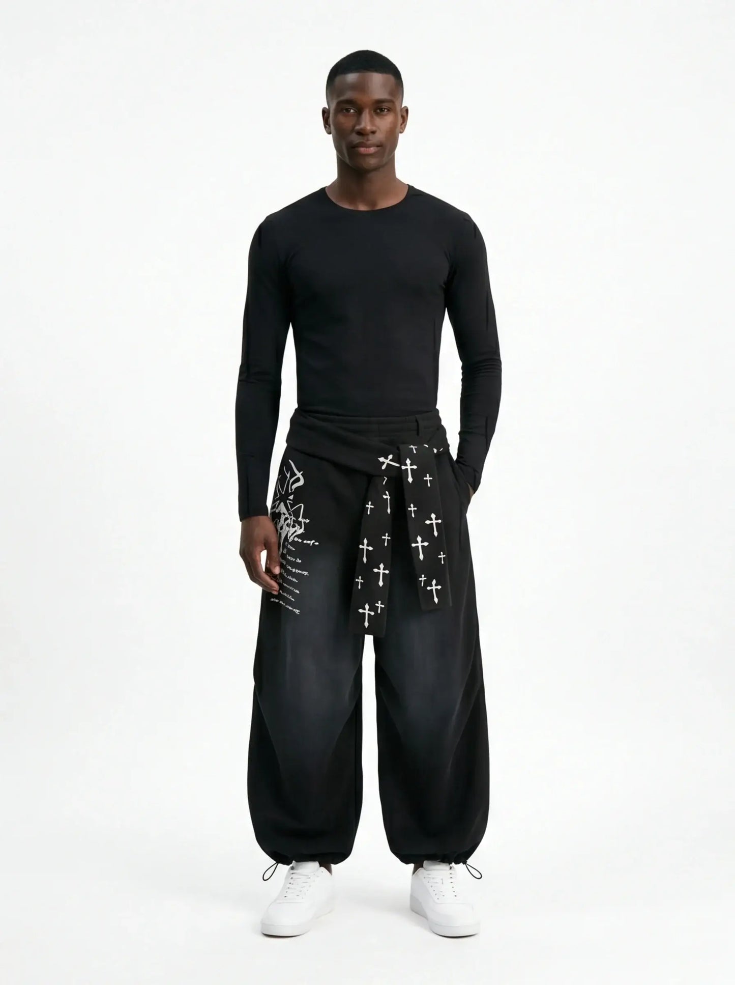 Thermal Dynamic Pants by Grozavu Luxury Streetwear Warm Charcoal Trousers-1