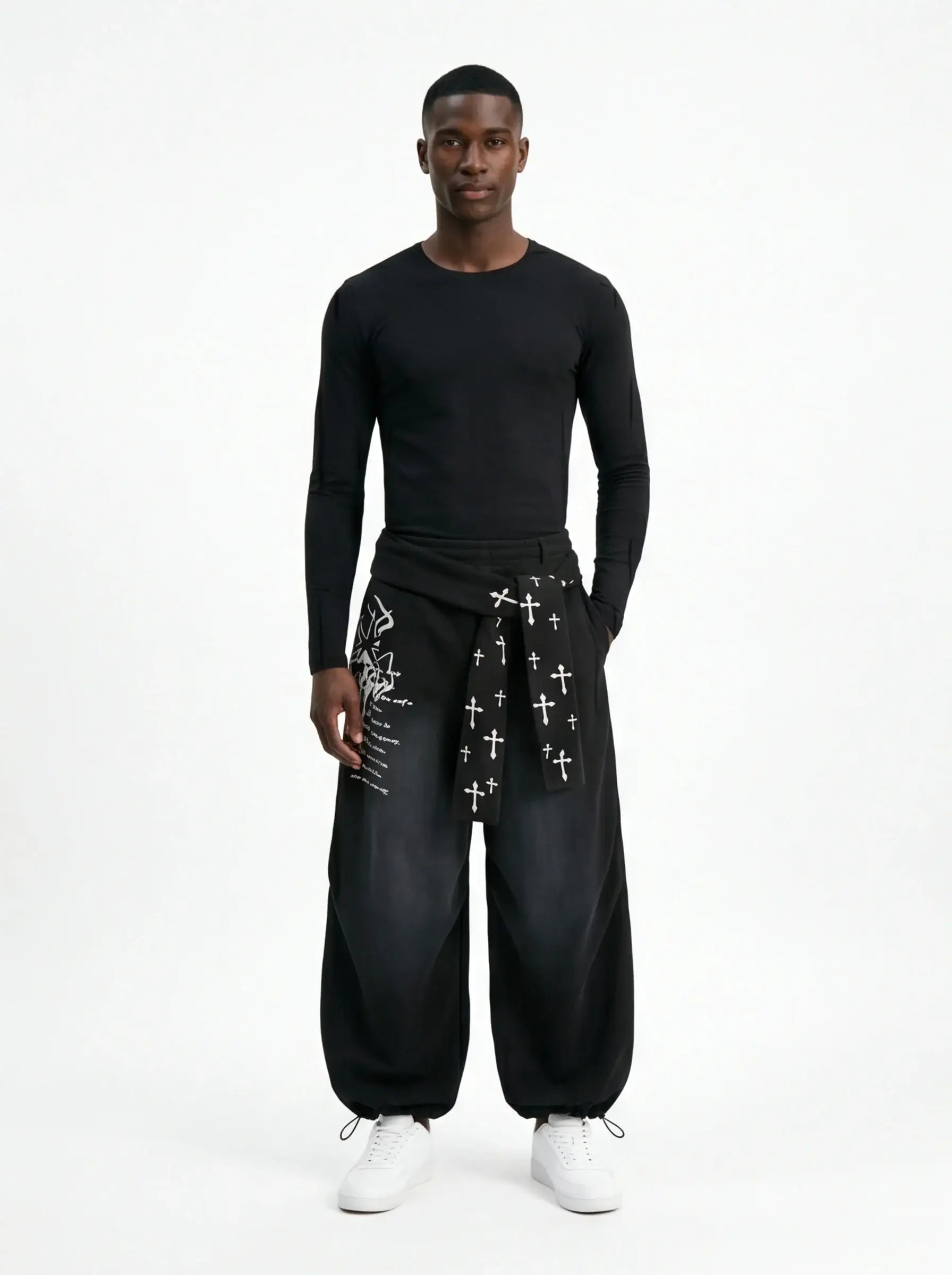 Thermal Dynamic Pants by Grozavu Luxury Streetwear Warm Charcoal Trousers-1