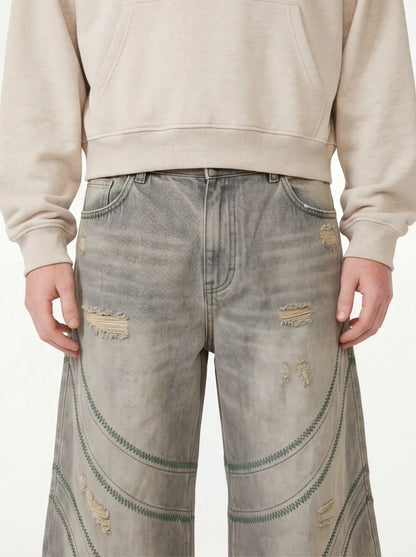 Atelier Brushed Sleek Jeans Men’s Tailored Fit Luxury Streetwear Denim-2
