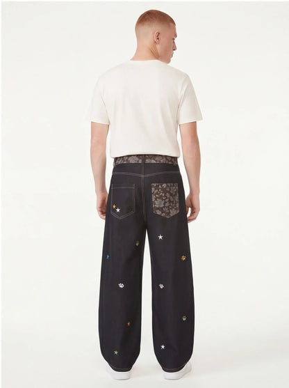Brushed Sleek Jeans Men Luxury Streetwear Tailored Fit Premium Urban Pants-4